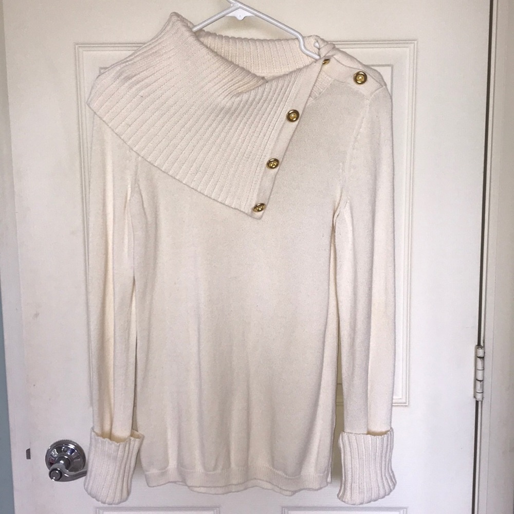 Banana Republic Cream Sweater Size S